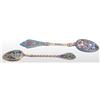 Image 1 : Lot of 2: Russian Enamel Spoons.