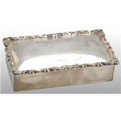 Mexican Silver Rectangular Box.