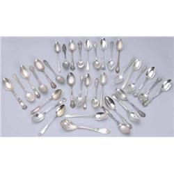 Lot of 35: Miscellaneous Spoons.
