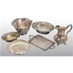 Lot of 6: Silver Pieces.