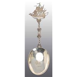 Continental Silver Serving Spoon.