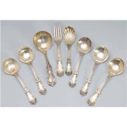 Lot of 8: American Silver Utensils.