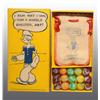 Image 1 : Box of Akro Agate Popeye Marbles.