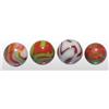 Image 2 : Lot of 4: Machine Made Marbles.