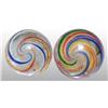 Image 2 : Lot of 2: German Latticino Marbles.