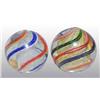 Image 3 : Lot of 2: German Latticino Marbles.
