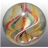 Image 2 : Ribbon Core Swirl with Latticino Lines Marble.