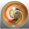 Image 4 : Ribbon Core Swirl with Latticino Lines Marble.