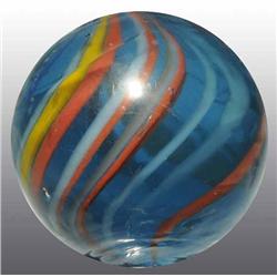 Blue Glass Swirl Marble.