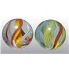 Image 1 : Lot of 2: Swirl Marbles.