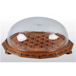 Victorian inlaid Tunbridgeware Marble Board.