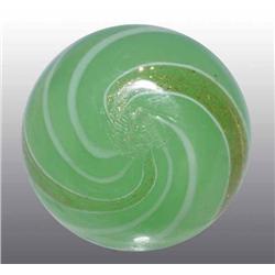 Green Opaque Lutz Marble.