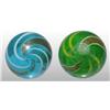 Image 1 : Lot of 2: Colored Glass Lutz Marbles.
