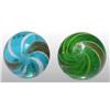 Image 2 : Lot of 2: Colored Glass Lutz Marbles.