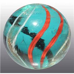 Blue Glass Lutz Marble.