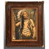 Image 1 : Painted Photograph of Native American Indian.
