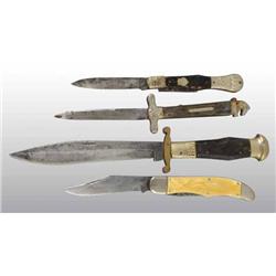 Lot of 4: Knives.