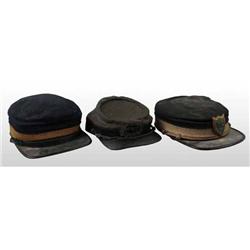 Lot of 3: Civil War Army Hats.