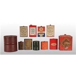 Lot of 11: Gun Powder Tins.