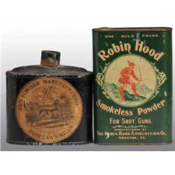 Lot of 2: Gun Powder Tins.