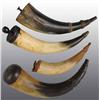 Image 1 : Lot of 8: Large Antique Powder Horns.