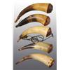 Image 1 : Lot of 5: Miscellaneous Small Antique Powder Horns