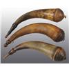 Image 1 : Lot of 3: Antique Screw-Tip Powder Horns.