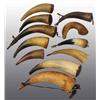 Image 1 : Lot of 11: Small Antique Powder Horns.