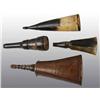 Image 1 : Lot of 4: Miscellaneous Stand-Up Powder Horns.