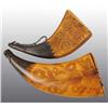Image 1 : Lot of 2: Small Period Engraved Priming Horns.