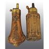 Image 1 : Lot of 2: Small Brass Metal Gun Powder Flasks.
