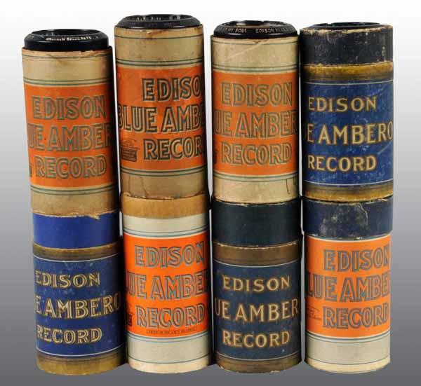 Lot of 100 Blue Amberol Edison Records.