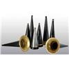 Image 1 : Lot of 10: Metal Edison Phonograph Horns.