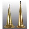 Image 1 : Lot of 2: Brass Edison Phonograph Horns.