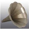 Image 1 : Silver Morning Glory Edison Phonograph Horn.