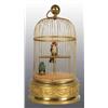 Image 1 : Bird Cage- Large Brass w/ Mech. Birds, Round Base