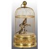 Image 1 : Bird Cage- Large Brass w/ Mech. Birds, Round Base