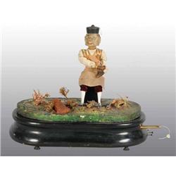 Shoemaker Automaton with Music Box Wind-Up.