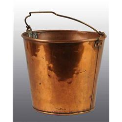 Lot of 2: Brass Bucket & Metal Scale.