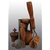 Image 2 : Lot of 6: Primitive Wooden Pieces.
