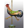 Image 2 : Carved Wood Carousel Rooster Figure.