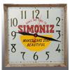 Simoniz Electric Advertising Clock.