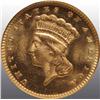 Image 3 : 1876 Indian Head Gold $1 MS 64 PL.