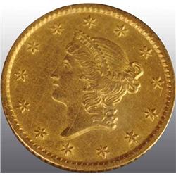 1850-O Coronet Gold $1.