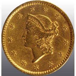1851 Coronet Gold $1.