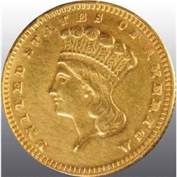 1889 Indian Head Gold $1.