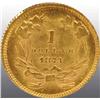 Image 2 : 1873 Indian Head Open 3 Gold $1.