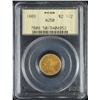 Image 1 : 1869 Coronet Gold Eagle $2 ½ AU 50.