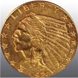 1926 Indian Head $2 ½ .