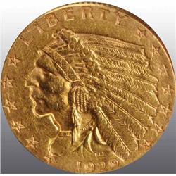 1929 Indian Head $2 ½.
